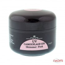 Гель Naomi UV Camouflage Gel Shimmer Pink, 28г | Venko